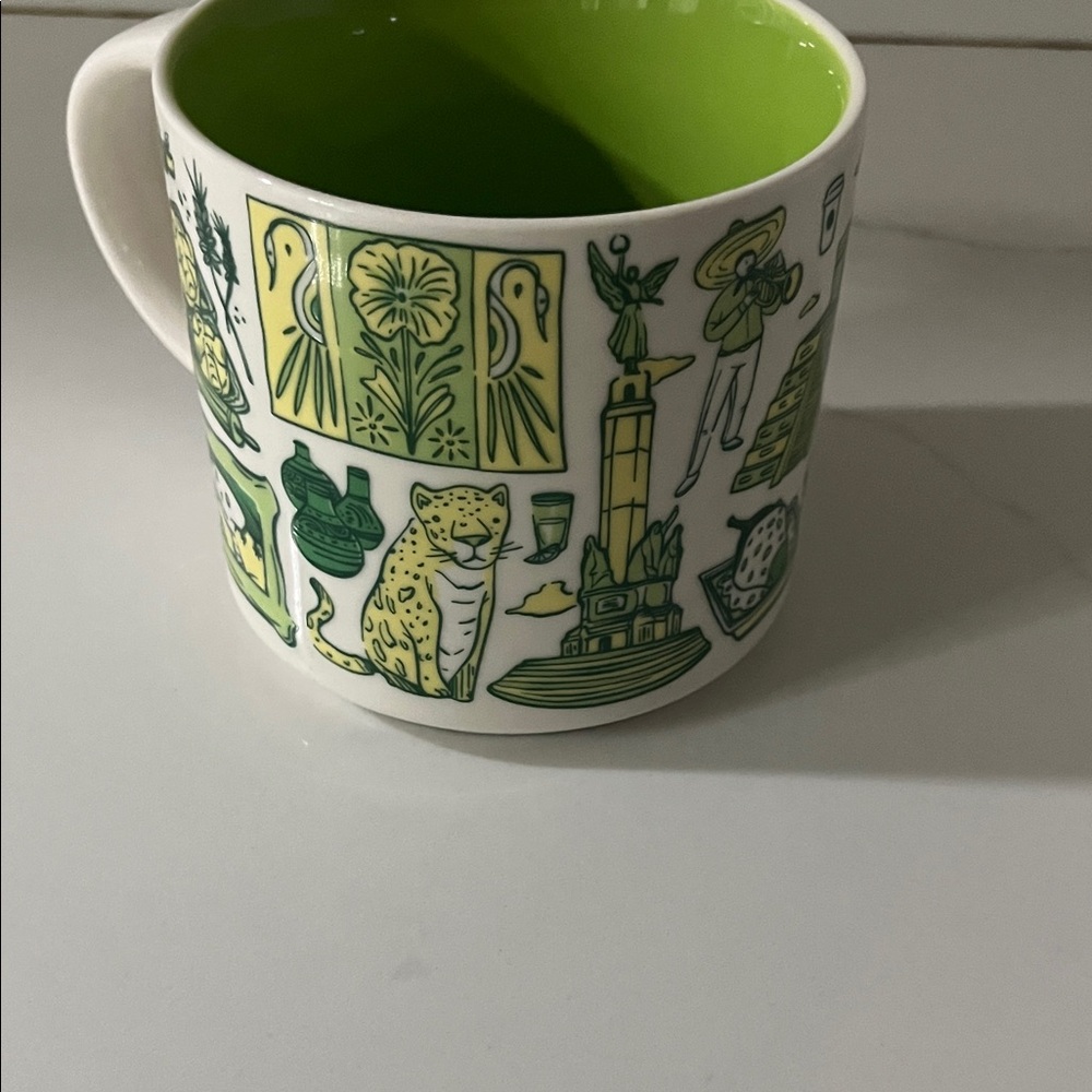 Starbucks been there series Mexico Themed Green and White Mug - Picture 3 of 5